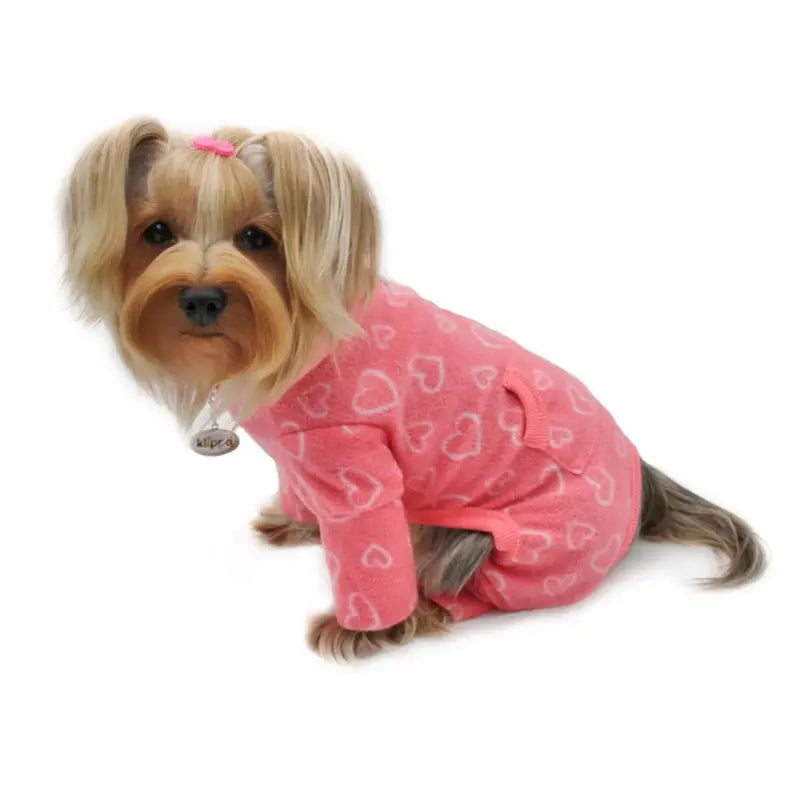 Blush of Love Fleece Turtleneck Pajamas Klippo