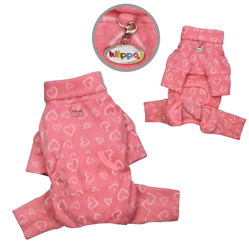 Blush of Love Fleece Turtleneck Pajamas Klippo