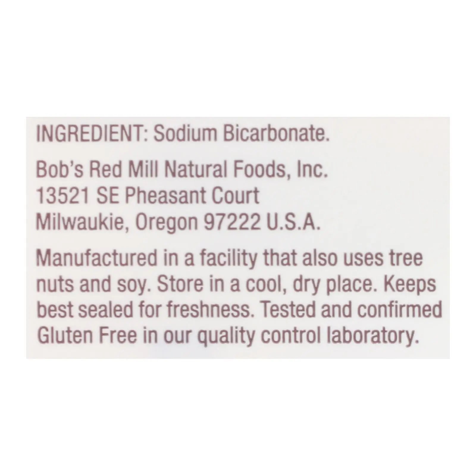 Bob's Red Mill - Baking Soda - Case Of 4-16 Oz Bob's Red Mill