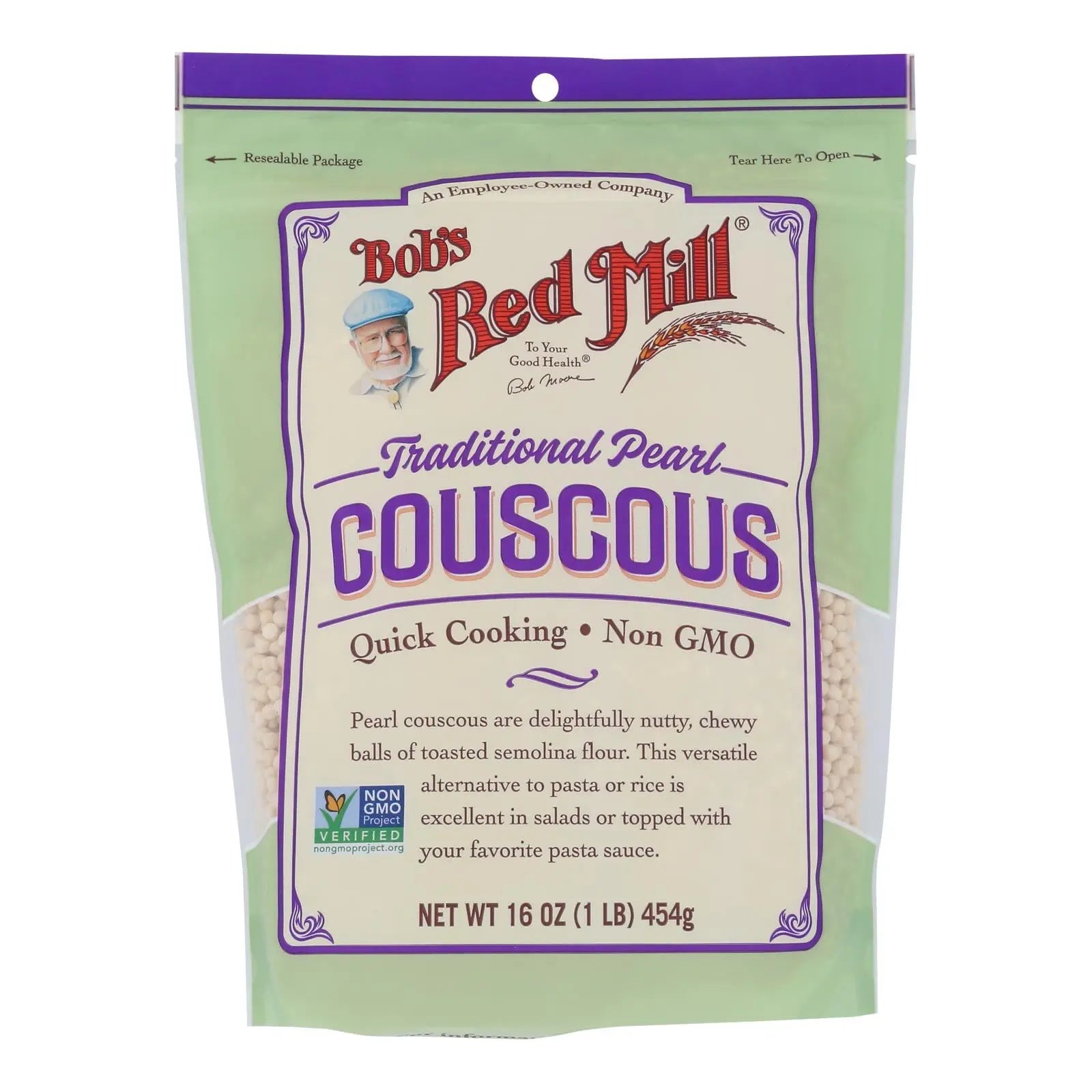 Bob's Red Mill - Couscous Pearl Natural - Case Of 4 - 16 Oz Bob's Red Mill