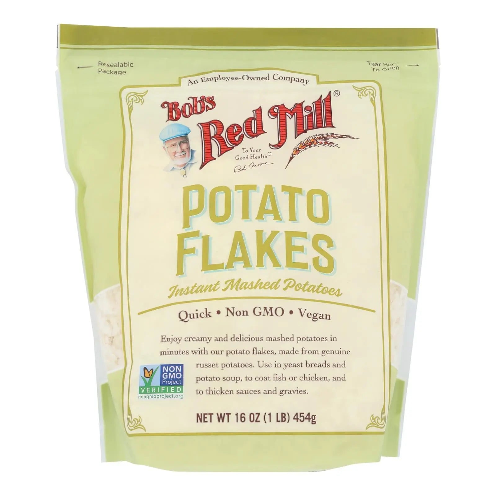 Bob's Red Mill - Flakes Instant Creamy Mshdpot - Case Of 4 - 16 Oz Bob's Red Mill