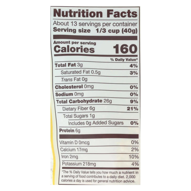 Bob's Red Mill - Oat Bran - Organic High Fiber Hot Cereal - Case Of 4 - 18 Oz. Bob's Red Mill