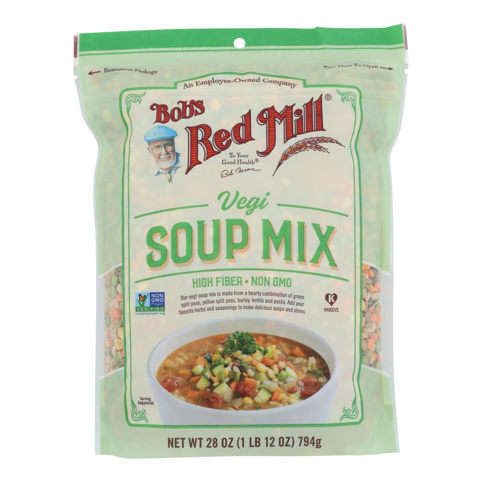 Bob's Red Mill - Soup Mix Vegi - Case Of 4-28 Oz Bob's Red Mill