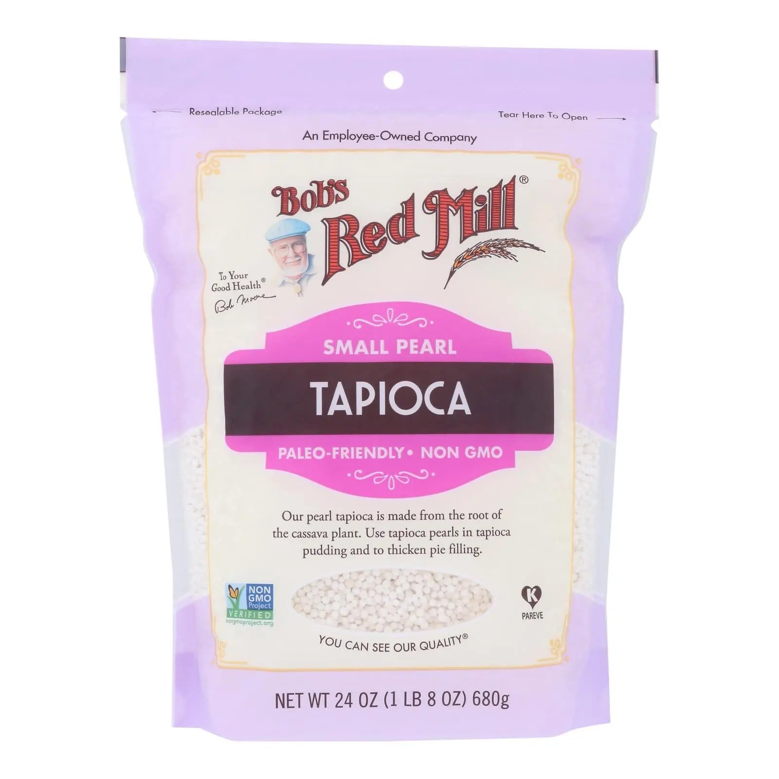 Bob's Red Mill - Tapioca Pearl Small - Case Of 4 - 24 Oz Bob's Red Mill