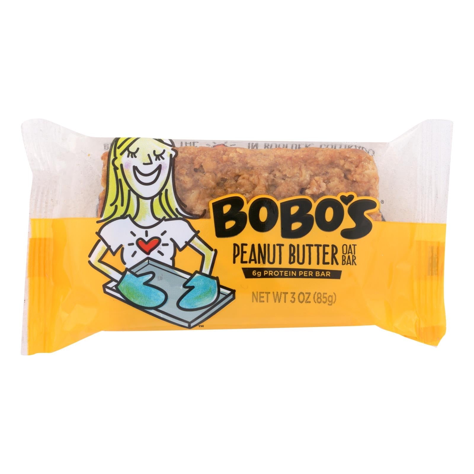 Bobo's Oat Bars - All Natural - Peanut Butter - 3 Oz Bars - Case Of 12 Bobo's Oat Bars