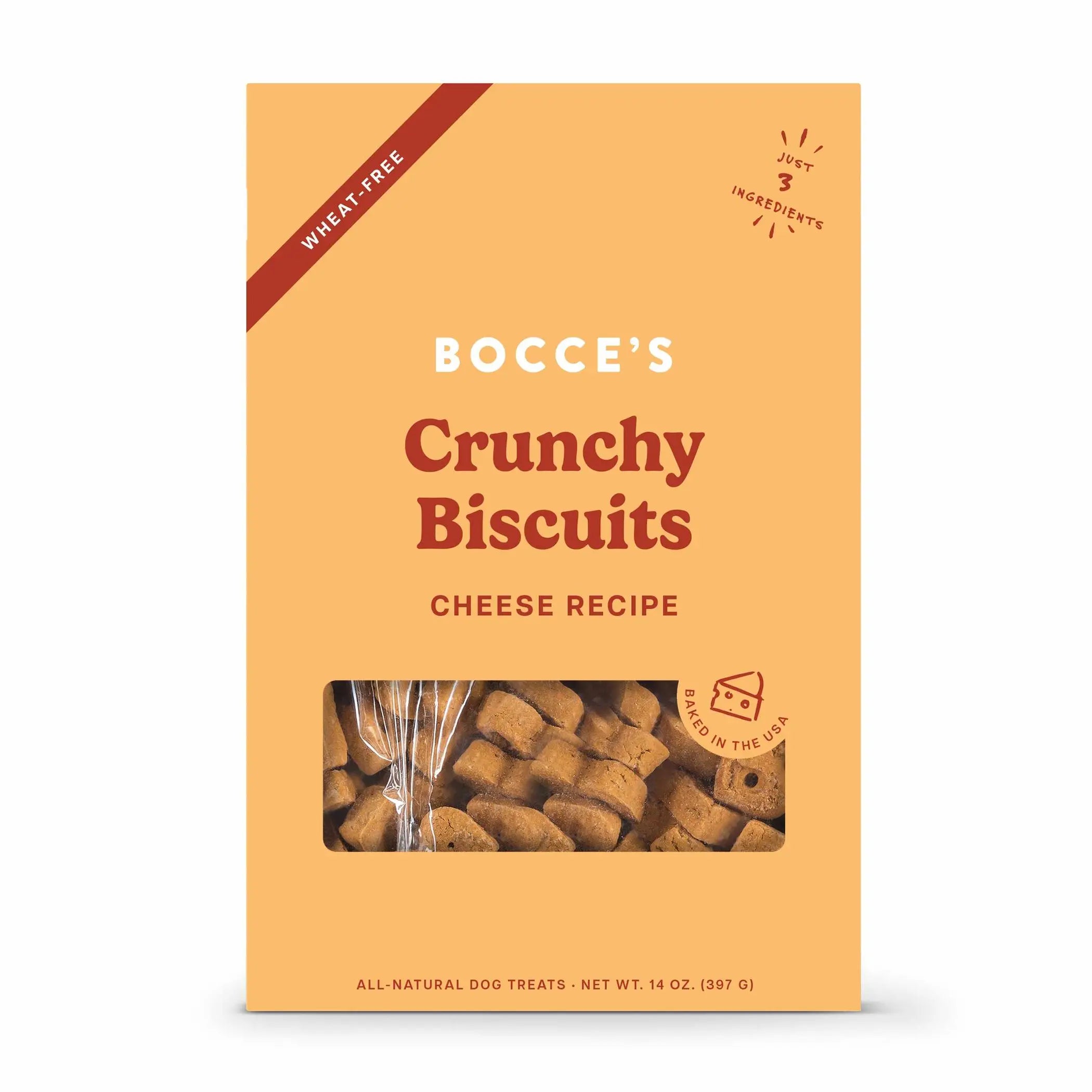 Bocce's Bakery Cheese Biscuit Boxes Dog Treats 14oz Bocce's Bakery