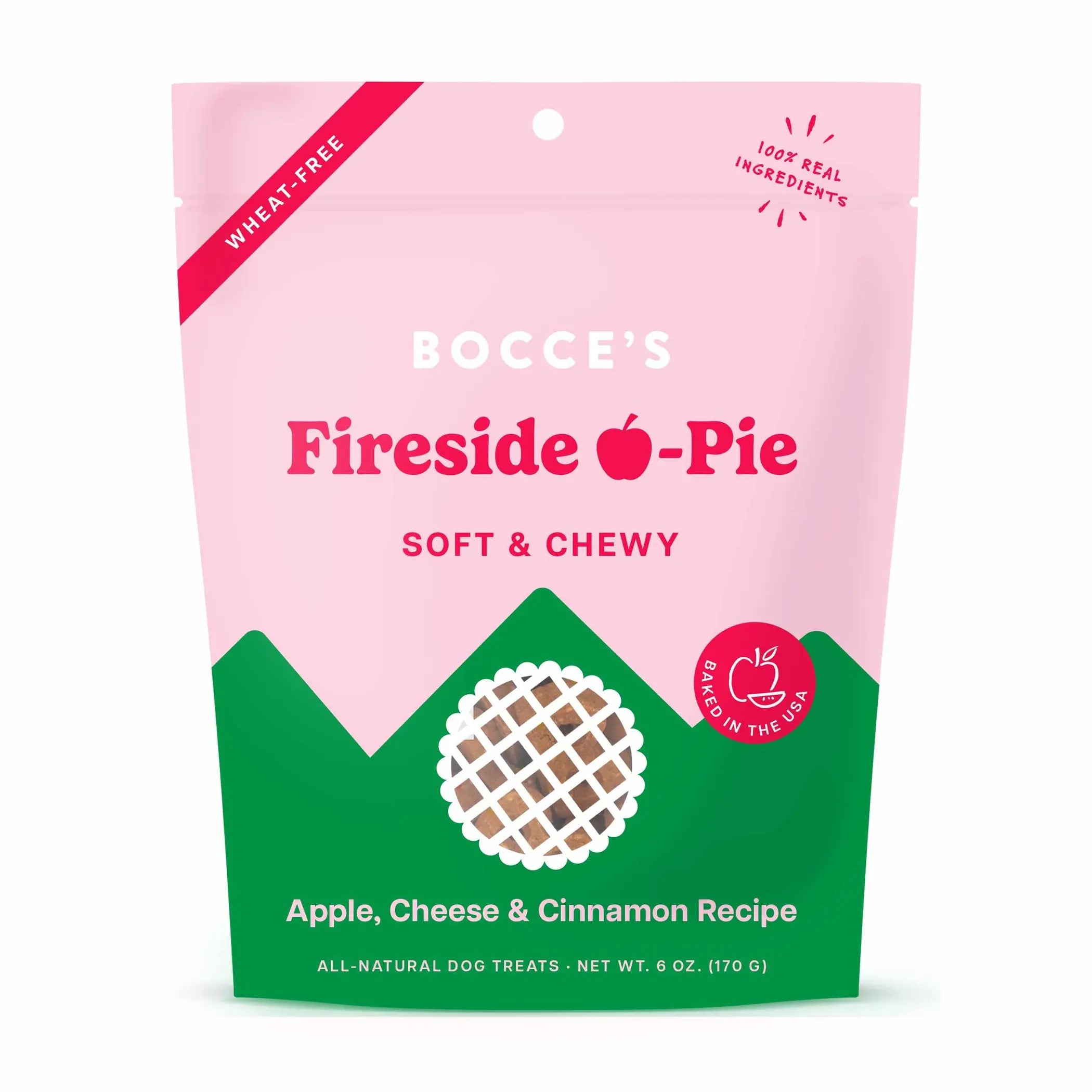 Bocce's Bakery Fireside Apple Pie Soft & Chewy Dog Treats 6oz Bocce's Bakery