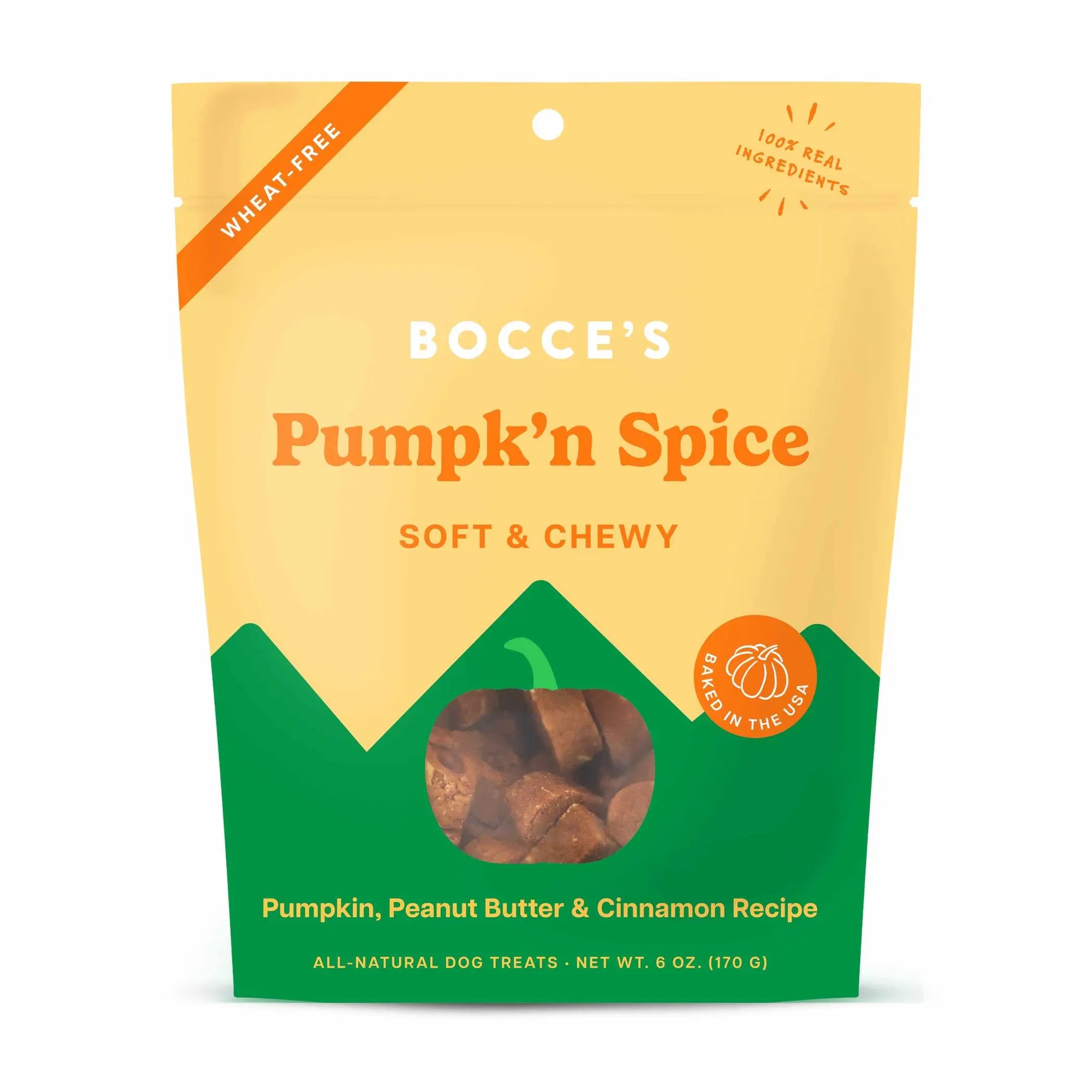 Bocce's Bakery Pumpk'n Spice Soft & Chewy Dog Treats 6oz Bocce's Bakery