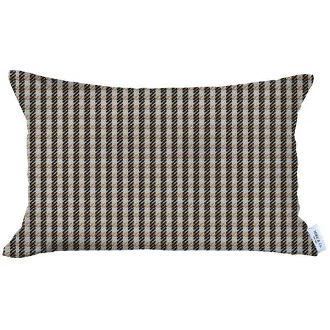 Boho-Chic Houndstooth Jacquard Throw Pillow MIKE & Co. NEW YORK