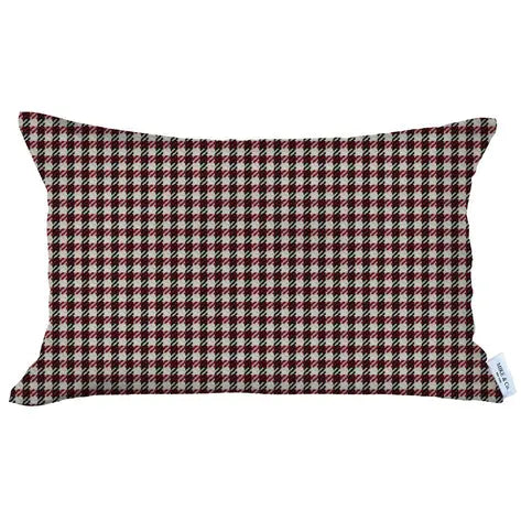 Boho-Chic Houndstooth Jacquard Throw Pillow MIKE & Co. NEW YORK