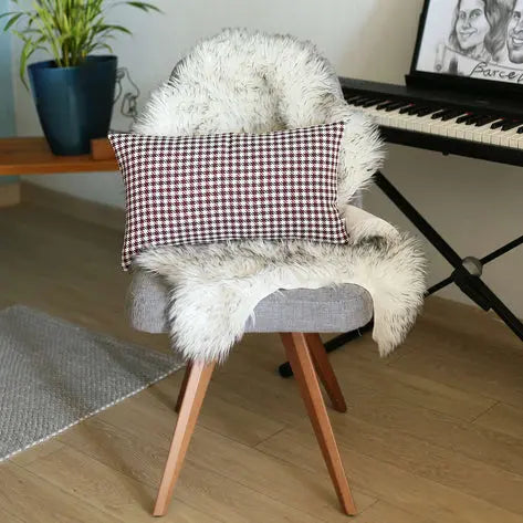 Boho-Chic Houndstooth Jacquard Throw Pillow MIKE & Co. NEW YORK