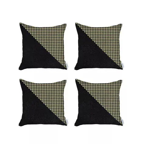 Boho-Chic Houndstooth Jacquard Throw Pillow MIKE & Co. NEW YORK