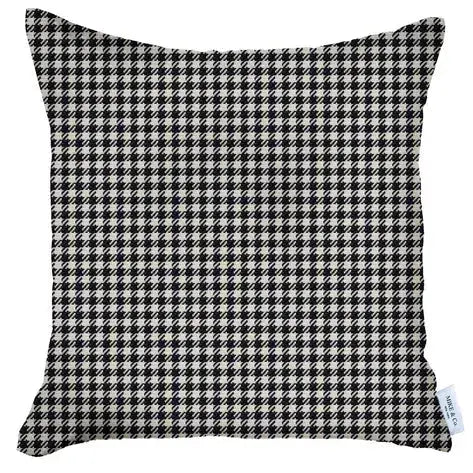 Boho-Chic Houndstooth Jacquard Throw Pillow MIKE & Co. NEW YORK
