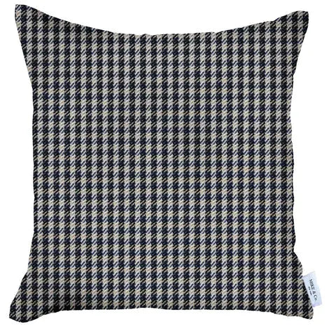 Boho-Chic Houndstooth Jacquard Throw Pillow MIKE & Co. NEW YORK