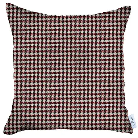 Boho-Chic Houndstooth Jacquard Throw Pillow MIKE & Co. NEW YORK