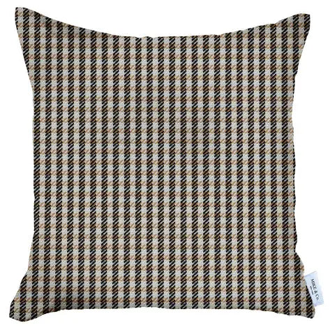 Boho-Chic Houndstooth Jacquard Throw Pillow MIKE & Co. NEW YORK