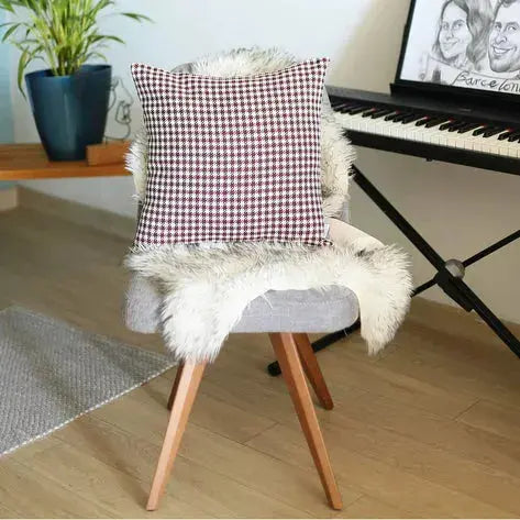 Boho-Chic Houndstooth Jacquard Throw Pillow MIKE & Co. NEW YORK