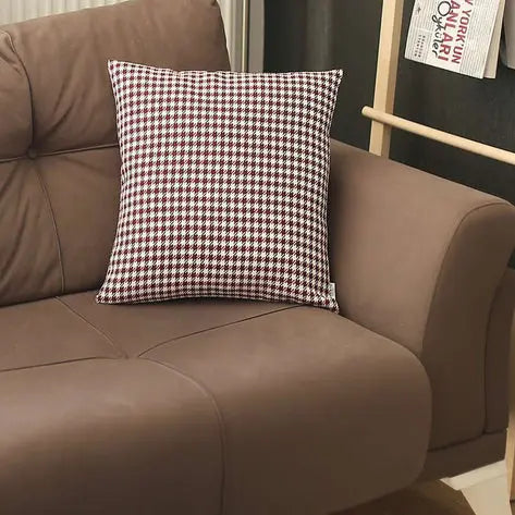 Boho-Chic Houndstooth Jacquard Throw Pillow MIKE & Co. NEW YORK