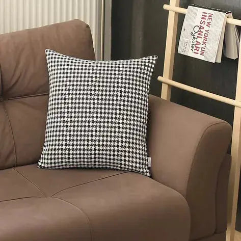 Boho-Chic Houndstooth Jacquard Throw Pillow MIKE & Co. NEW YORK