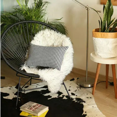 Boho-Chic Houndstooth Jacquard Throw Pillow MIKE & Co. NEW YORK