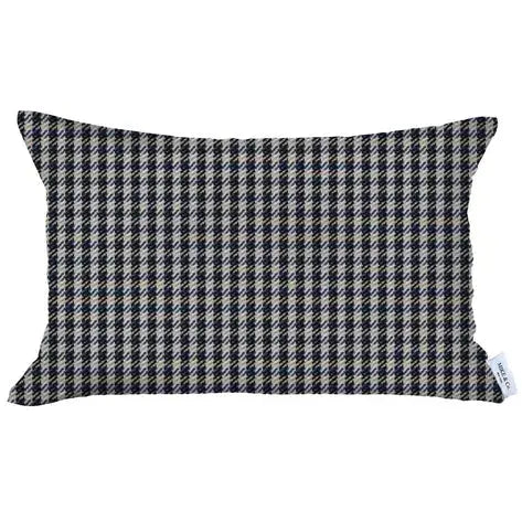 Boho-Chic Houndstooth Jacquard Throw Pillow MIKE & Co. NEW YORK