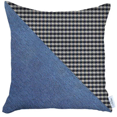 Boho-Chic Houndstooth Jacquard Throw Pillow MIKE & Co. NEW YORK