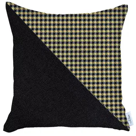 Boho-Chic Houndstooth Jacquard Throw Pillow MIKE & Co. NEW YORK