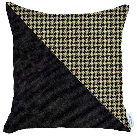 Boho-Chic Houndstooth Jacquard Throw Pillow MIKE & Co. NEW YORK
