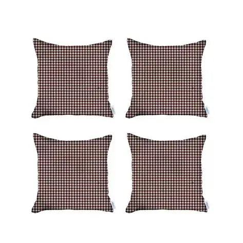 Boho-Chic Houndstooth Jacquard Throw Pillow MIKE & Co. NEW YORK