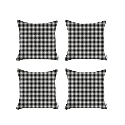 Boho-Chic Houndstooth Jacquard Throw Pillow MIKE & Co. NEW YORK