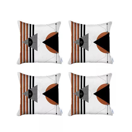 Boho-Chic Printed Jacquard Throw Pillow Covers MIKE & Co. NEW YORK