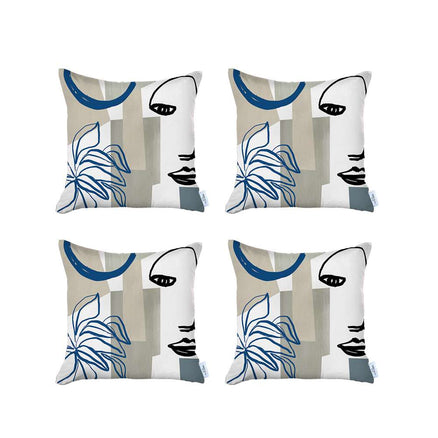 Boho-Chic Printed Jacquard Throw Pillow Covers MIKE & Co. NEW YORK