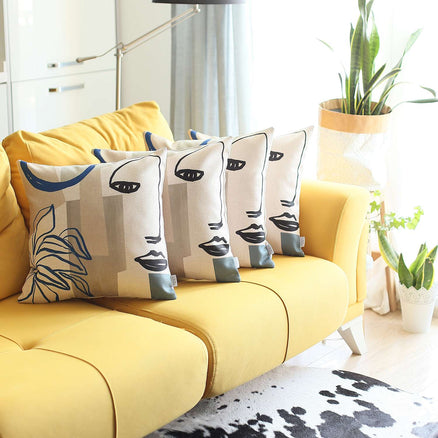 Boho-Chic Printed Jacquard Throw Pillow Covers MIKE & Co. NEW YORK