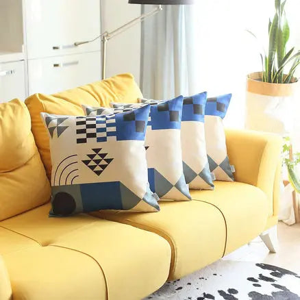 Boho-Chic Printed Jacquard Throw Pillow Covers MIKE & Co. NEW YORK