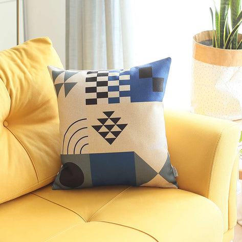 Boho-Chic Printed Jacquard Throw Pillow Covers MIKE & Co. NEW YORK