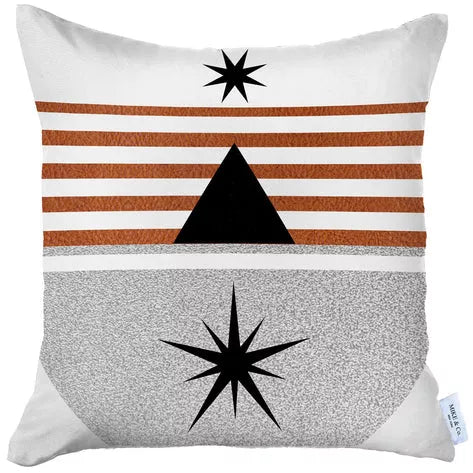 Boho-Chic Printed Jacquard Throw Pillow Covers MIKE & Co. NEW YORK