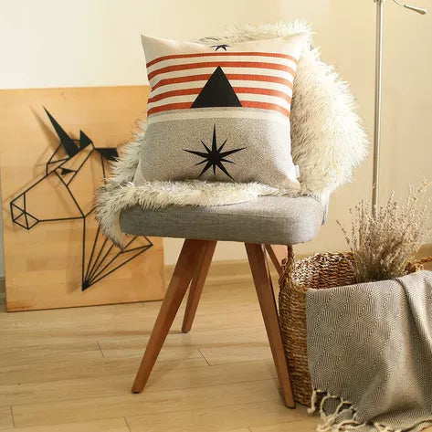 Boho-Chic Printed Jacquard Throw Pillow Covers MIKE & Co. NEW YORK