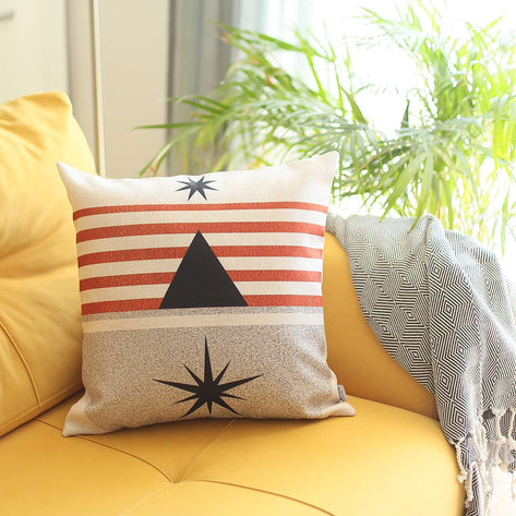 Boho-Chic Printed Jacquard Throw Pillow Covers MIKE & Co. NEW YORK