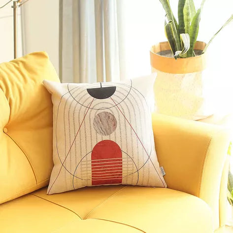 Boho-Chic Printed Jacquard Throw Pillow Covers MIKE & Co. NEW YORK