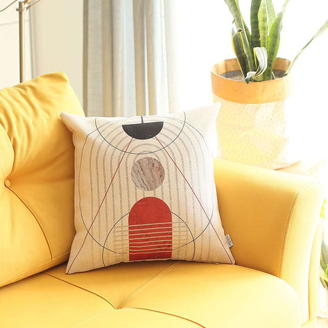 Boho-Chic Printed Jacquard Throw Pillow Covers MIKE & Co. NEW YORK