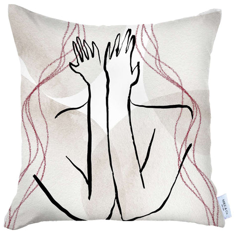 Boho-Chic Printed Jacquard Throw Pillow Covers MIKE & Co. NEW YORK