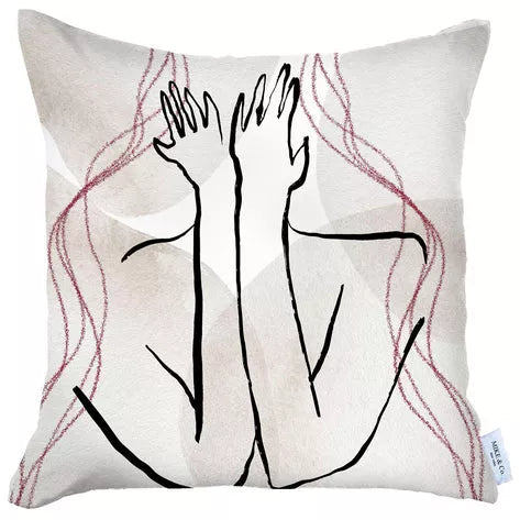 Boho-Chic Printed Jacquard Throw Pillow Covers MIKE & Co. NEW YORK