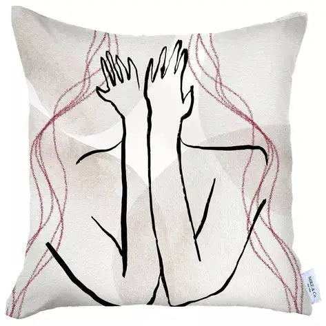 Boho-Chic Printed Jacquard Throw Pillow Covers MIKE & Co. NEW YORK