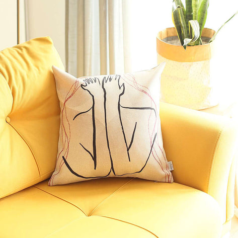 Boho-Chic Printed Jacquard Throw Pillow Covers MIKE & Co. NEW YORK