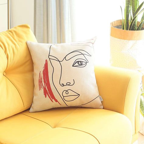 Boho-Chic Printed Jacquard Throw Pillow Covers MIKE & Co. NEW YORK