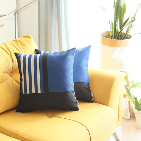 Boho-Chic Printed Jacquard Throw Pillow Covers MIKE & Co. NEW YORK