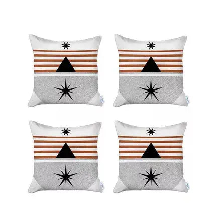 Boho-Chic Printed Jacquard Throw Pillow MIKE & Co. NEW YORK
