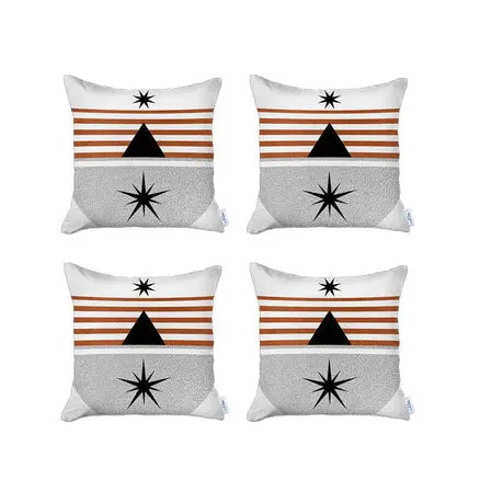 Boho-Chic Printed Jacquard Throw Pillow MIKE & Co. NEW YORK