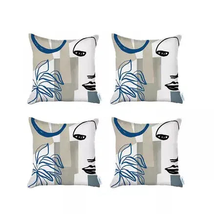 Boho-Chic Printed Jacquard Throw Pillow MIKE & Co. NEW YORK
