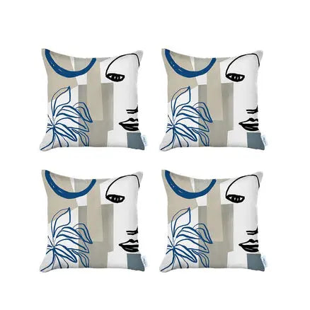 Boho-Chic Printed Jacquard Throw Pillow MIKE & Co. NEW YORK